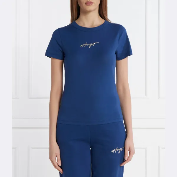 

Футболка Classic tee_4 стандартного кроя Hugo, синий