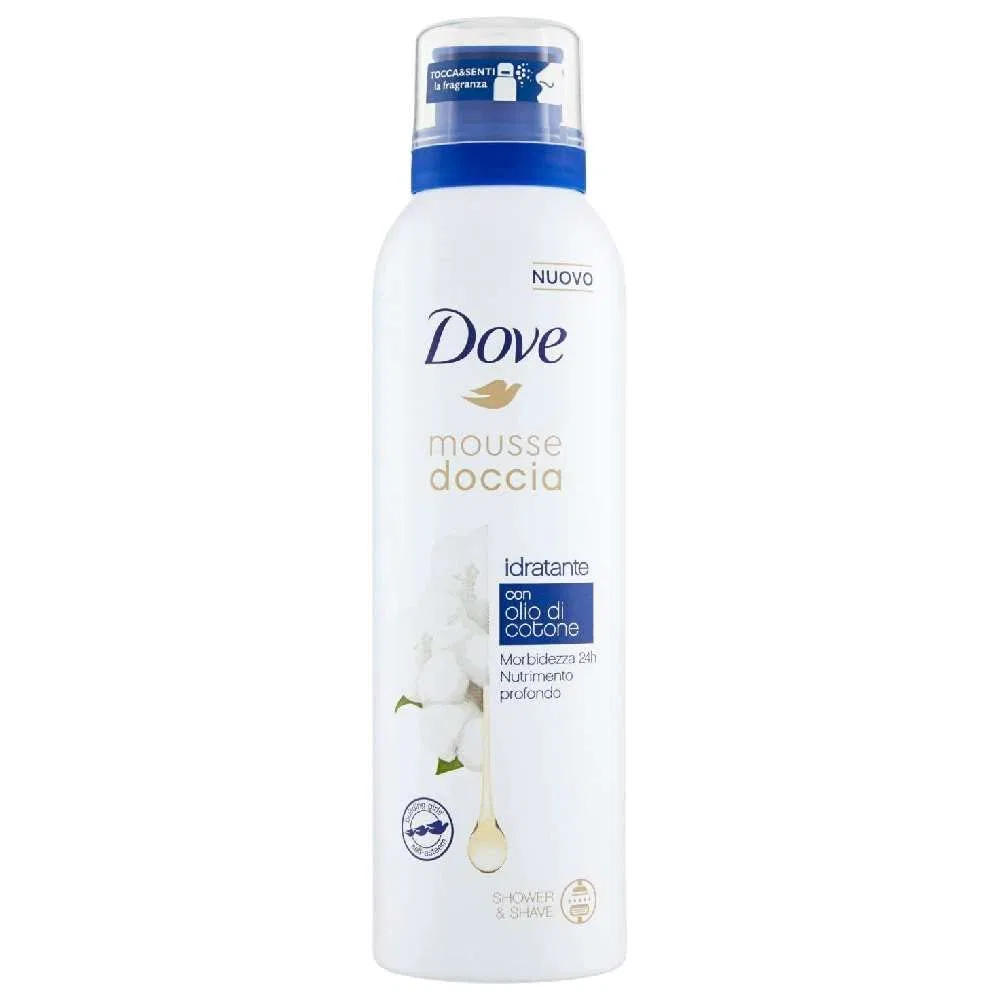 Набор из 5 увлажняющих муссов для душа Dove с хлопковым маслом, 200 мл Dove