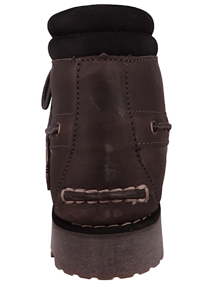 Мужские ботинки Timberland Stiefel кожаные с контрастной строчкой, коричневый — фото 4