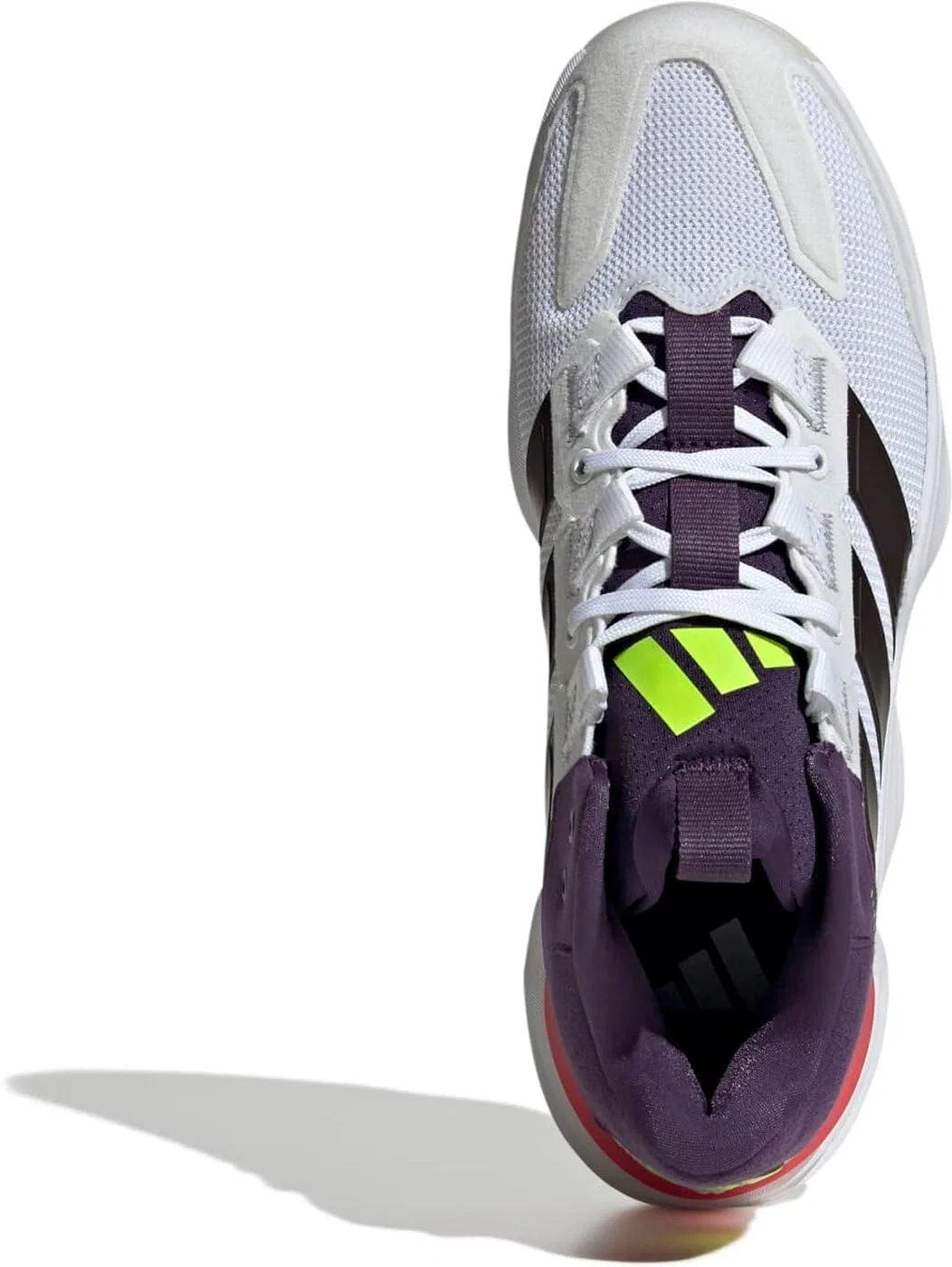 Мужские кроссовки Adidas Court Stable для игры в помещении, Cloud White Aurora Met Aurora Plum — фото 4