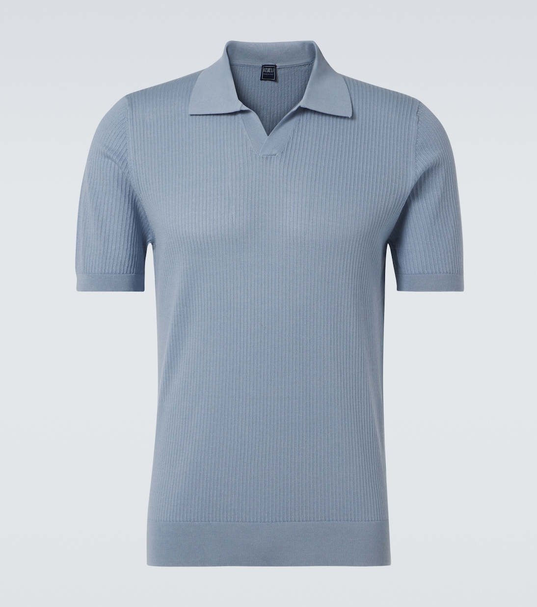 

Хлопковая пике-поло Fedeli, Petrol Blue