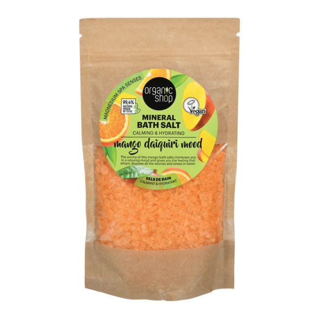 

Минеральная соль для ванн с ароматом манго и дайкири Organic Shop, 500 гр