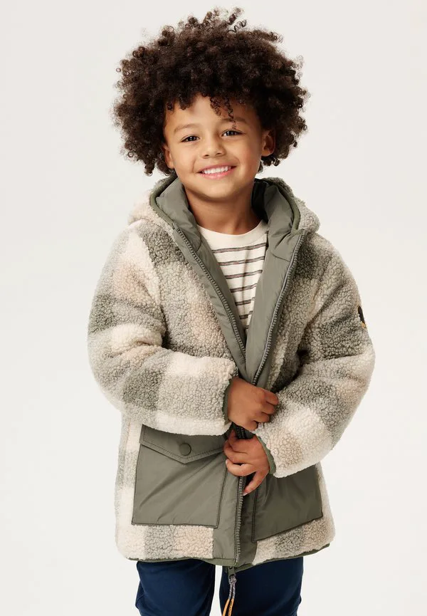 Двустороннее зимнее пальто loja Noppies, Check Pattern Medium Green