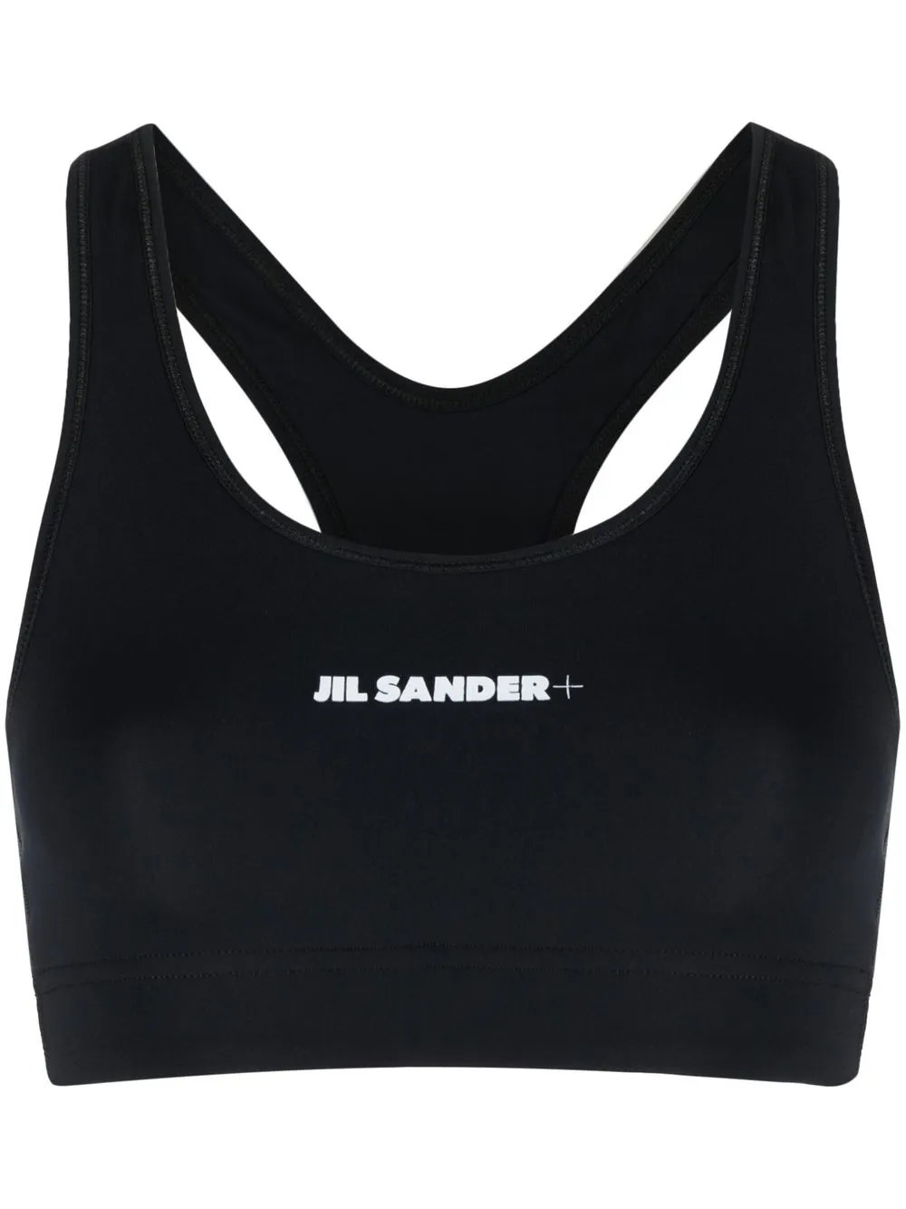

Спортивный бюстгальтер с логотипом JIL SANDER, черный