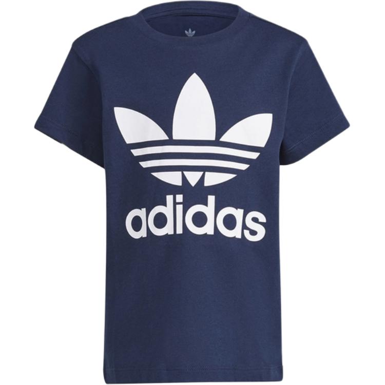 

Adidas Originals Футболка TREFOIL TEE синяя для детей от 3 до 7 лет