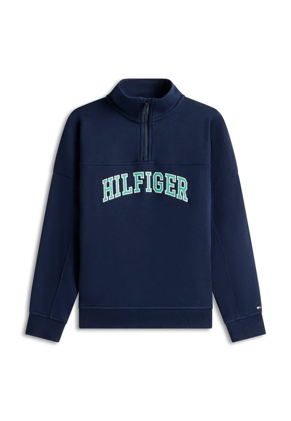 Толстовка с логотипом из махровой ткани на молнии Tommy Hilfiger, Dark Night Navy — фото 4