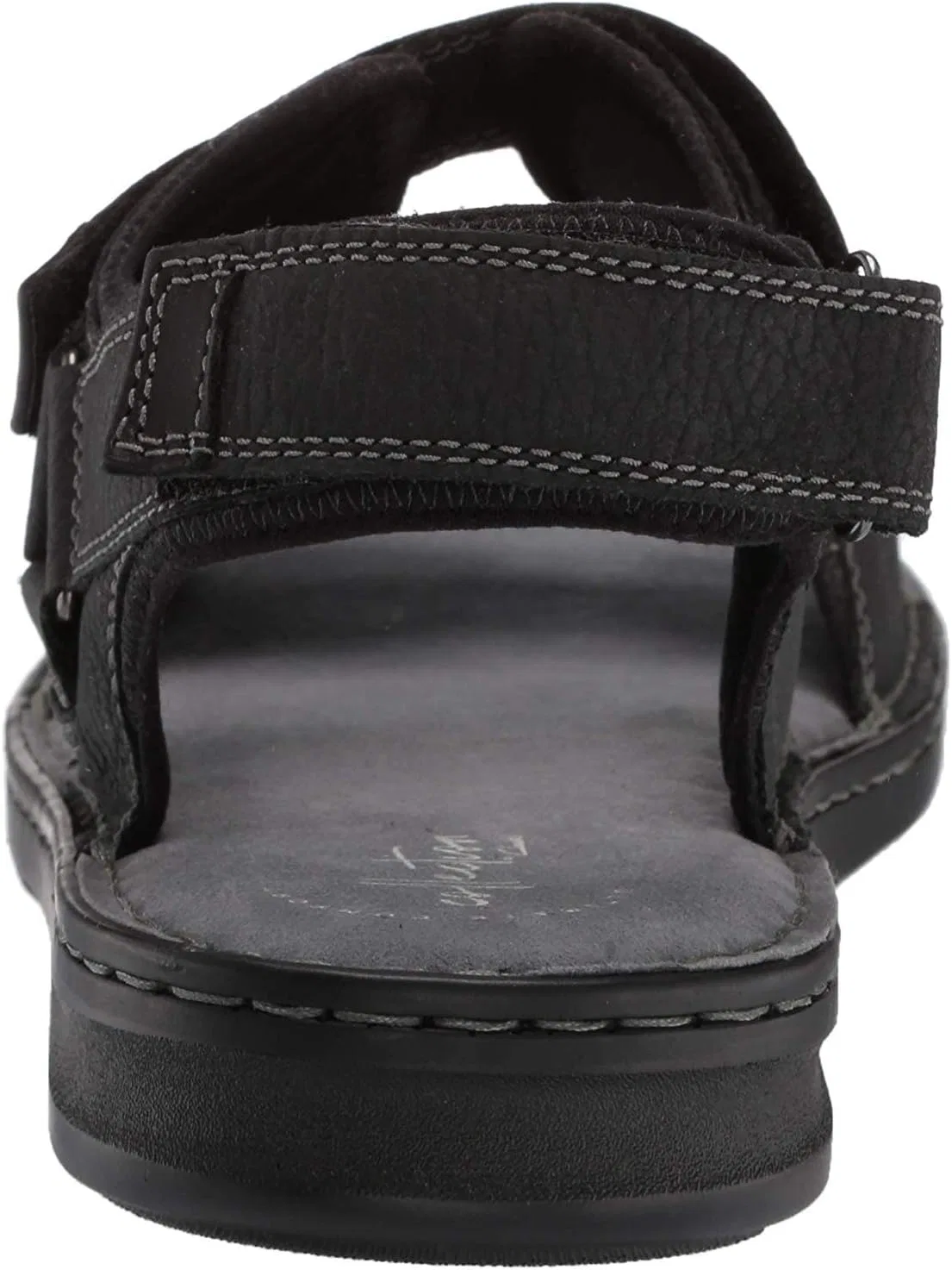 Мужские сандалии Clarks Malone Shore, Black Milled Leather — фото 3