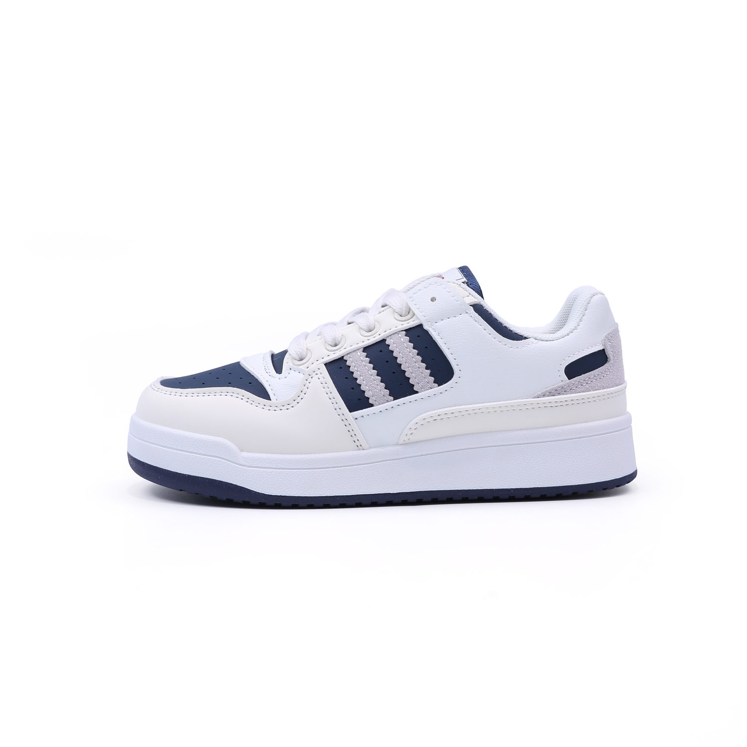 

Yang Nianhua Износостойкие низкие скейтерские кроссовки на платформе унисекс бело-синие, цвет White Navy Blue