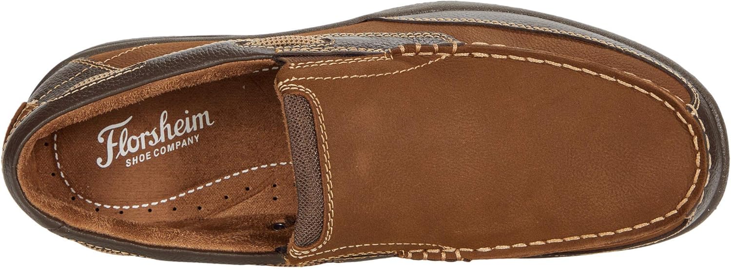 Мокасины Florsheim Lakeside Moc Toe Slip On для мужчин, Stone Crazy Horse — фото 2