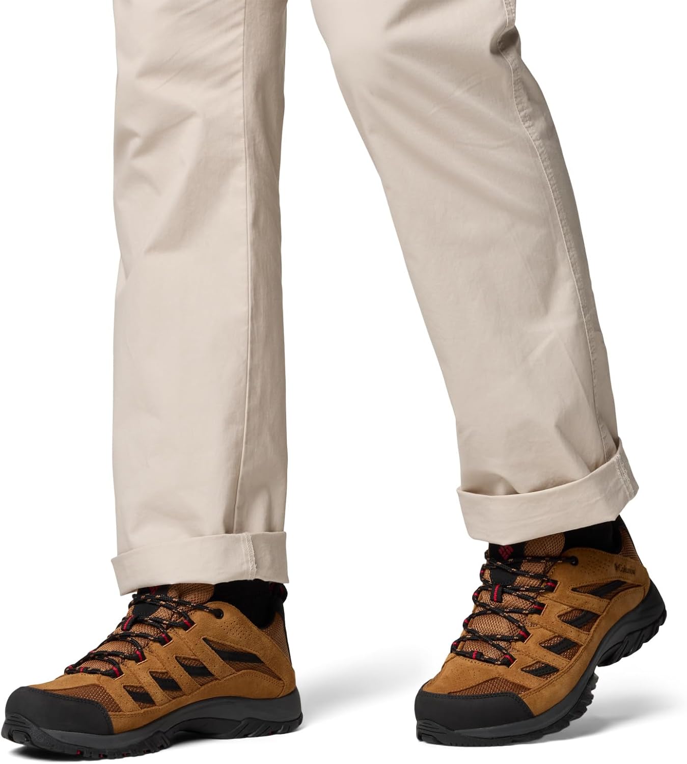 Кроссовки для походов Columbia Men's Crestwood, Camel Brown Mountain Red, размер 7 — фото 4