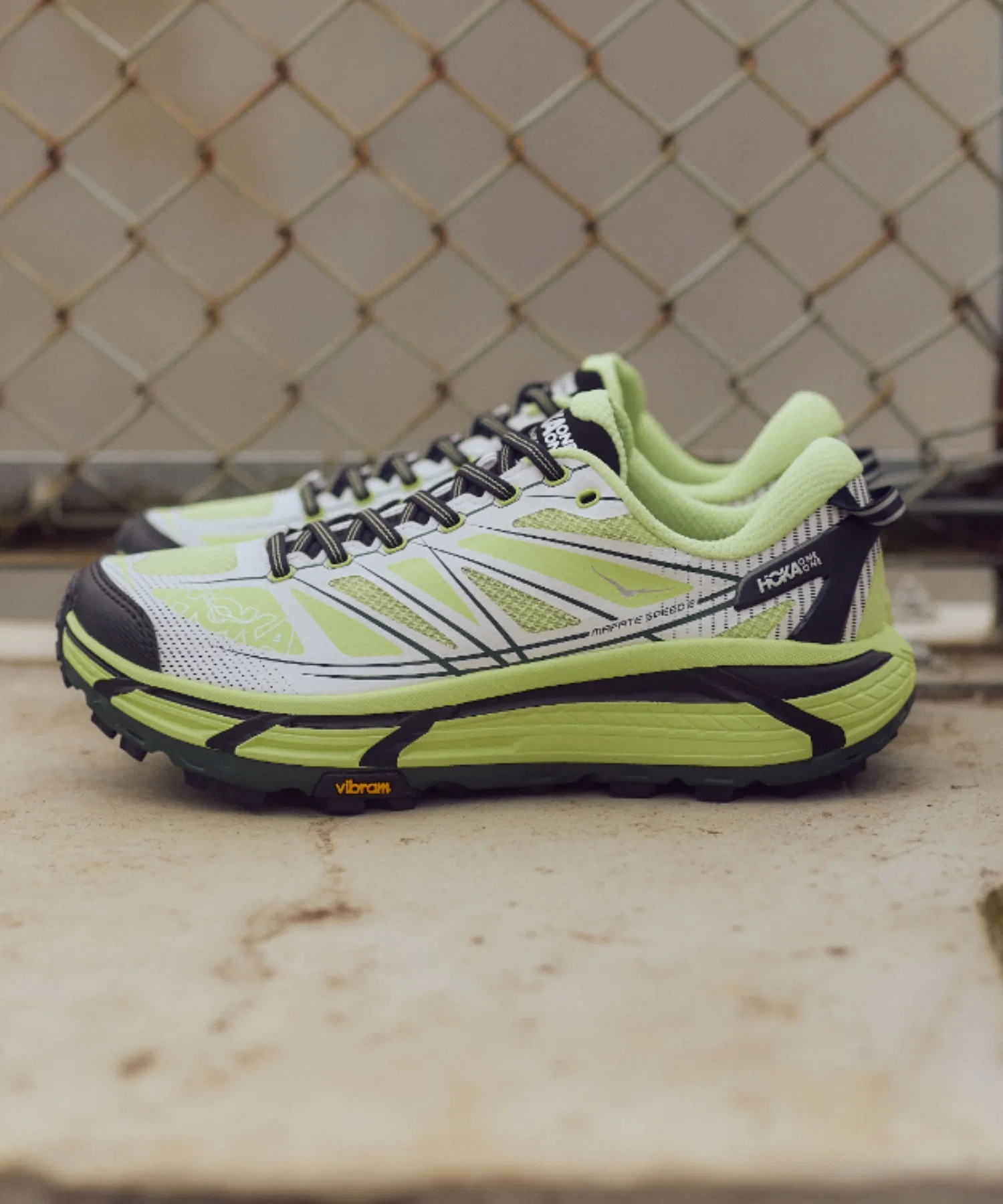 Мужские кроссовки для трейлраннинга HOKA MAFATE SPEED 2 зелёные