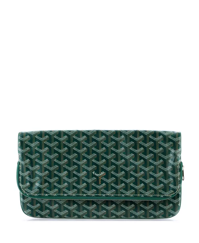 

Клатч Saint Marie из лакированного полотна Pre-Owned Goyard, зеленый