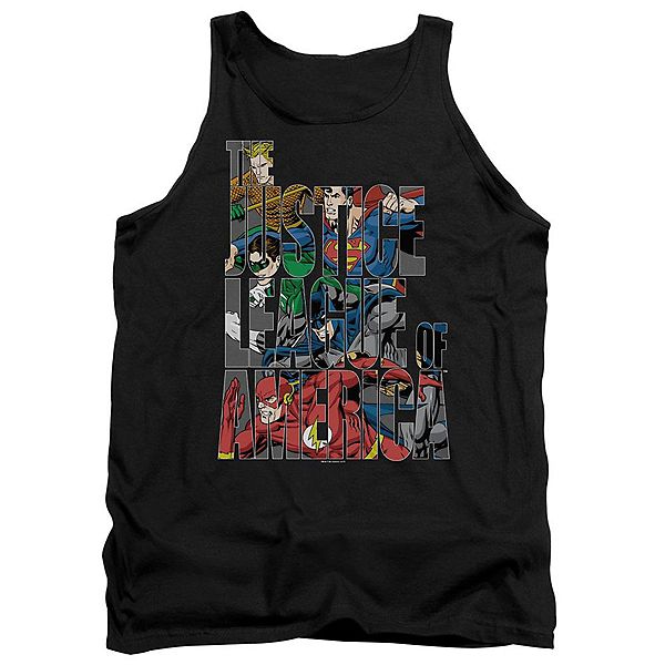 

Футболка-майка adult с принтом Justice league of america lettered league Licensed Character