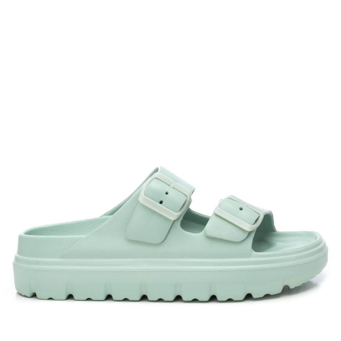 Женские резиновые сандалии на плоской подошве от XTI, цвет aqua