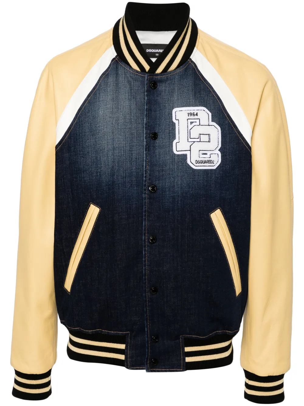 

Бомбер Street College со вставками DSQUARED2, синий