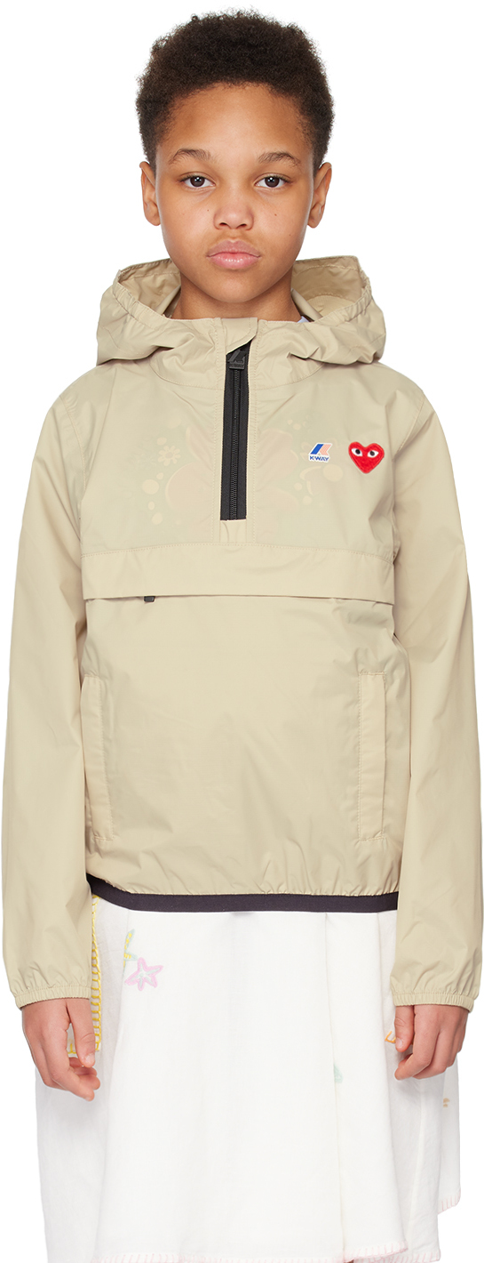 

Детская куртка K-Way Edition COMME des GARcONS PLAY, бежевый