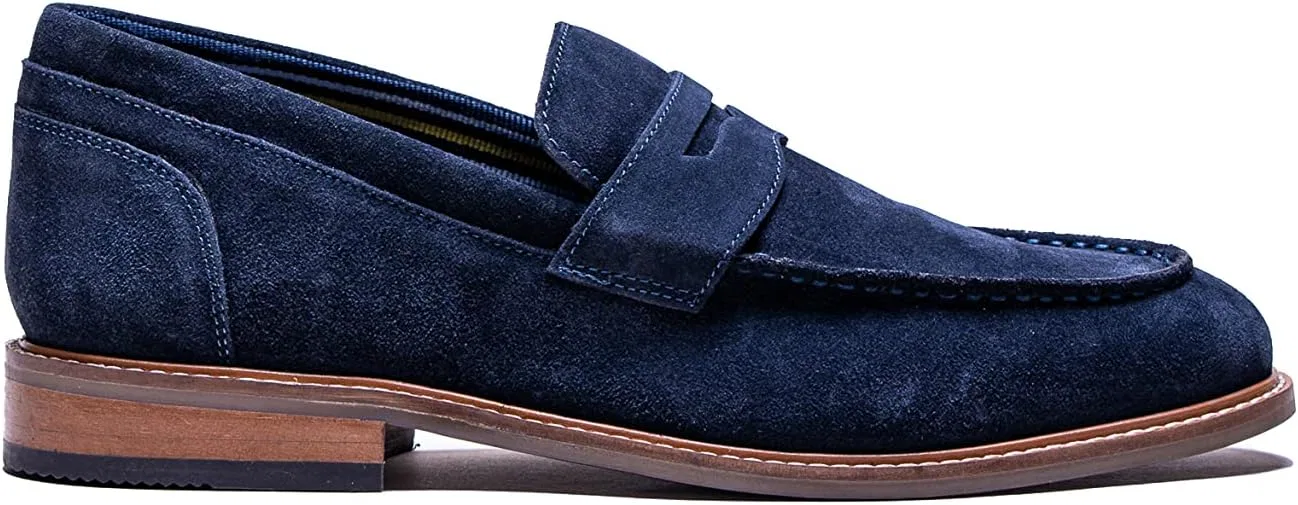 Мокасины замшевые полуформальные повседневные, Navy Blue SIRRI — фото 3