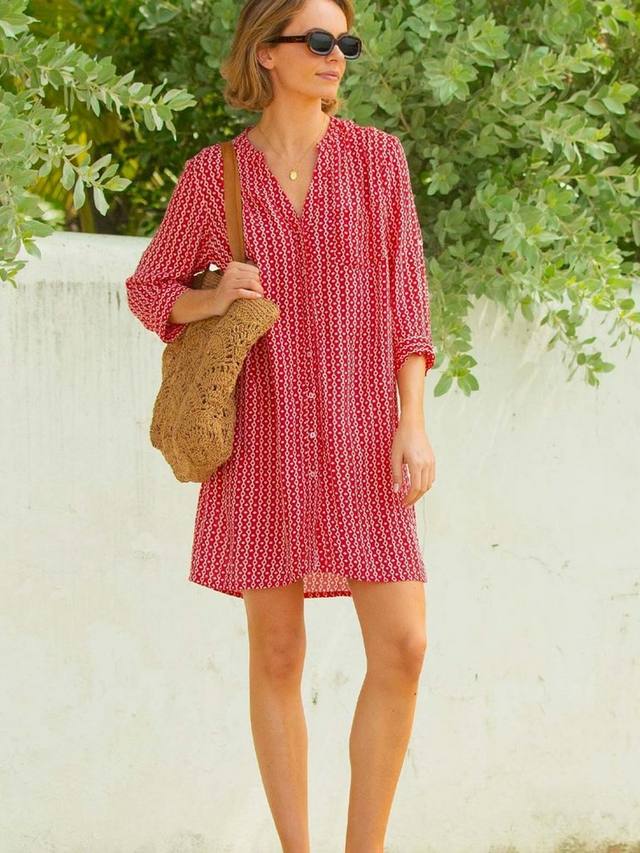 

Туника Mila с геометрическим принтом Aspiga, Red/White