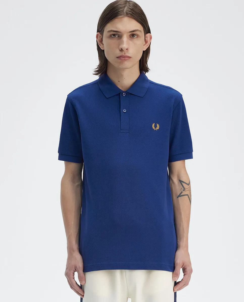 

Мужская поло с коротким рукавом и лавровым венком Fred Perry, индиго/синий