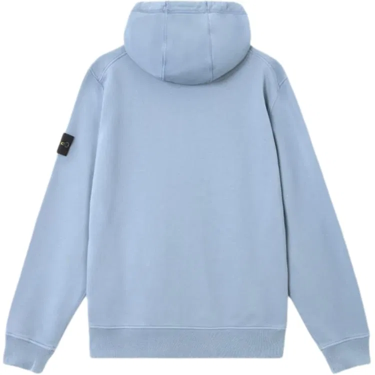 Флисовая кофта с молнией STONE ISLAND Sky Blue — фото 3