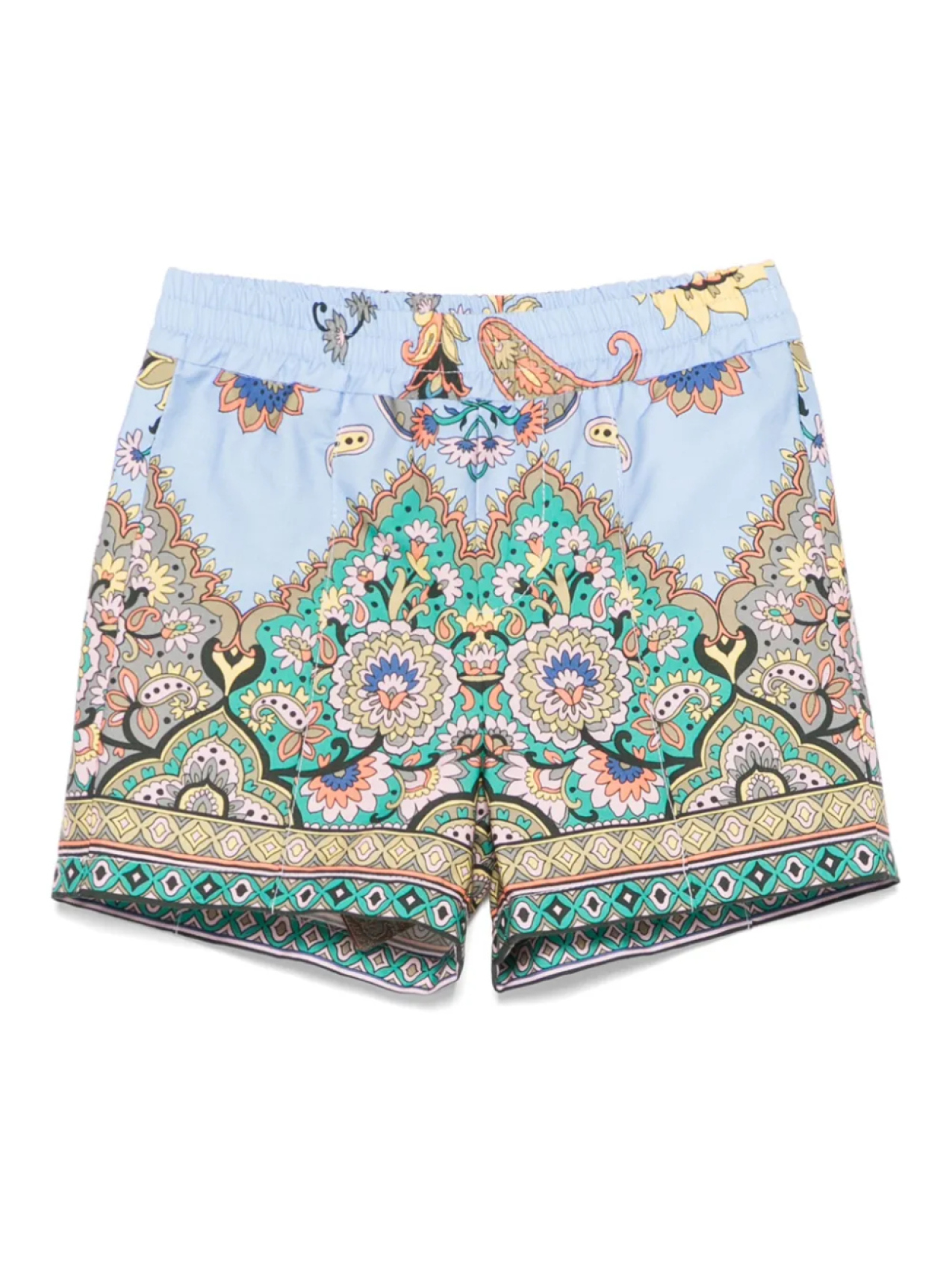 

Шорты с цветочным принтом ETRO KIDS, синий