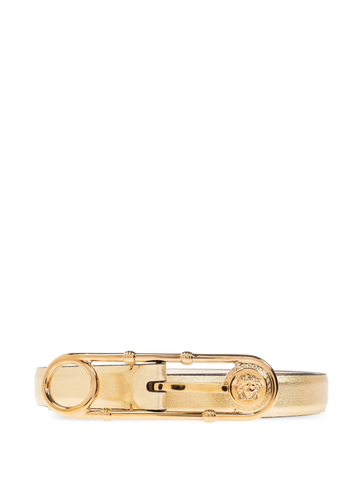 

Ремень кожаный Версаче Versace, золотой