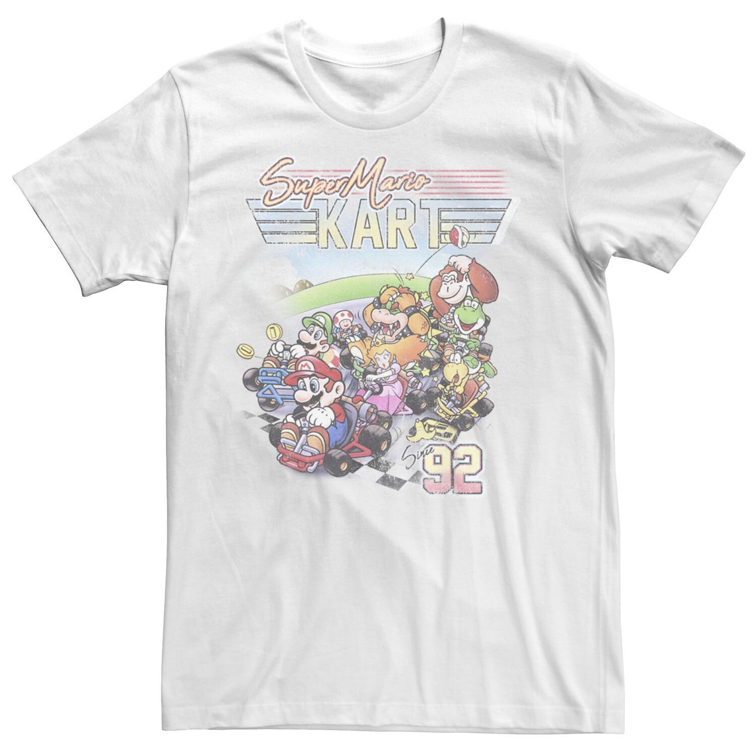 

Мужская футболка Nintendo Super Mario Kart From 92 Licensed Character