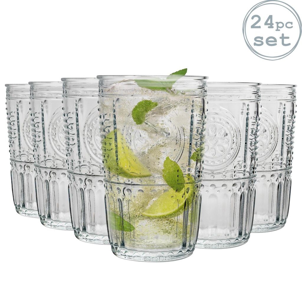 

Набор коктейльных бокалов Bormioli Rocco Romantic Ridged Highball, 475 мл, 24 шт