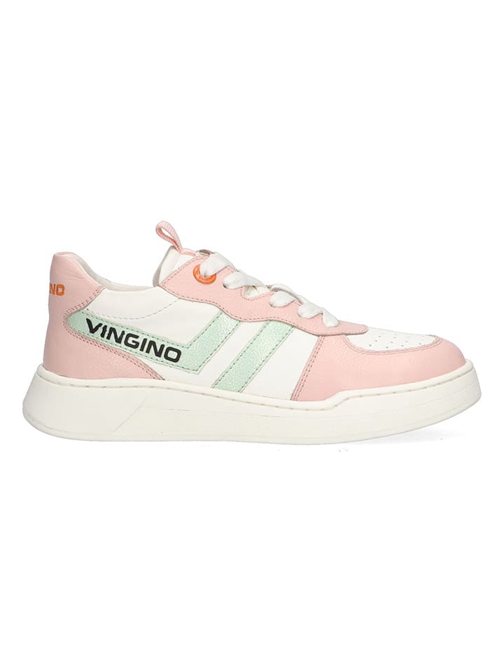 

Кроссовки на шнуровке Vingino, цвет weiß/pink