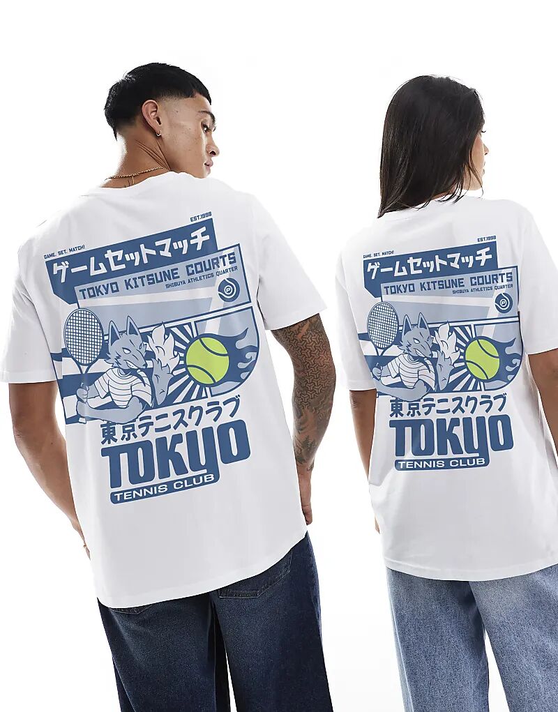 

Футболка PRNT Tokyo Tennis Club белого цвета