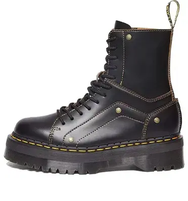 Кроссовки jadon decon smooth platform leather boot 'black' Dr. Martens, черный
