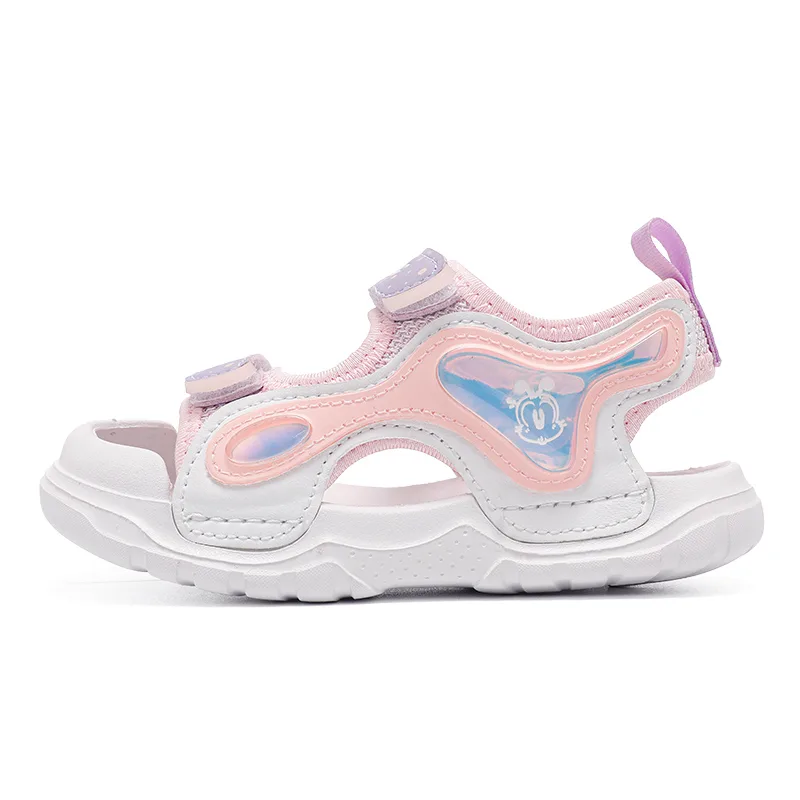 Детские сандалии low top из искусственной кожи breathable balance BOBDOG, Light Pink/Bright Purple
