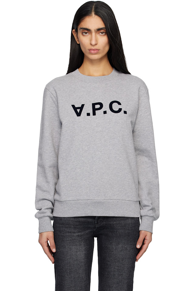 

A.P.C. Серая стандартная толстовка Grand 'VPC'