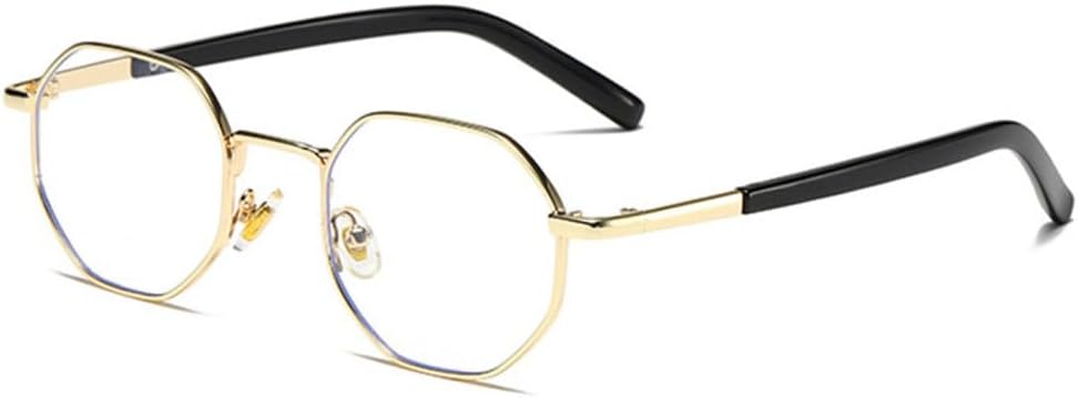 

Ретро-солнцезащитные очки Polygon Metal для женщин, прозрачные очки с градиентным зеркальным покрытием, защита от УФ-излучения UV400 для мужчин. Модные солнцезащитные очки TYUVIVO, Golden Clear