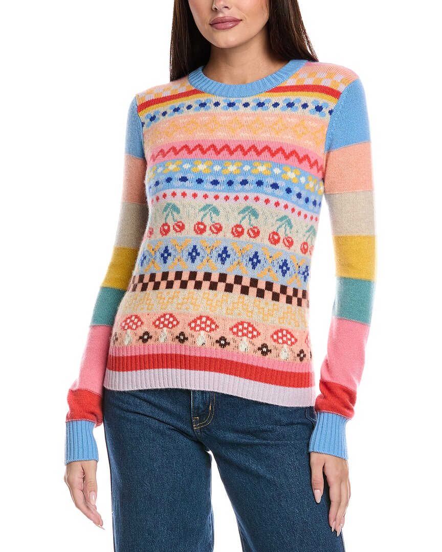 

Свитер из кашемира с жаккардовым узором &Isla, синий