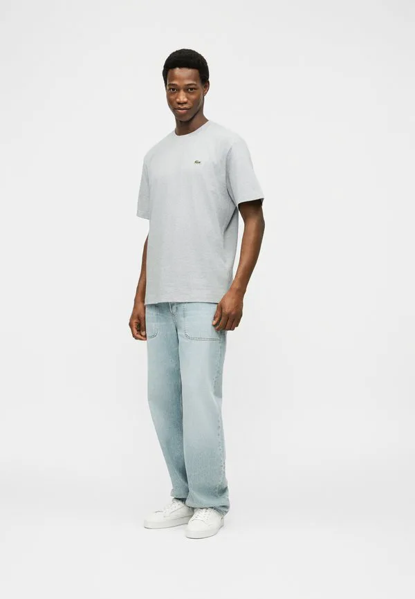 Базовая футболка унисекс Lacoste, Silver Chine — фото 3