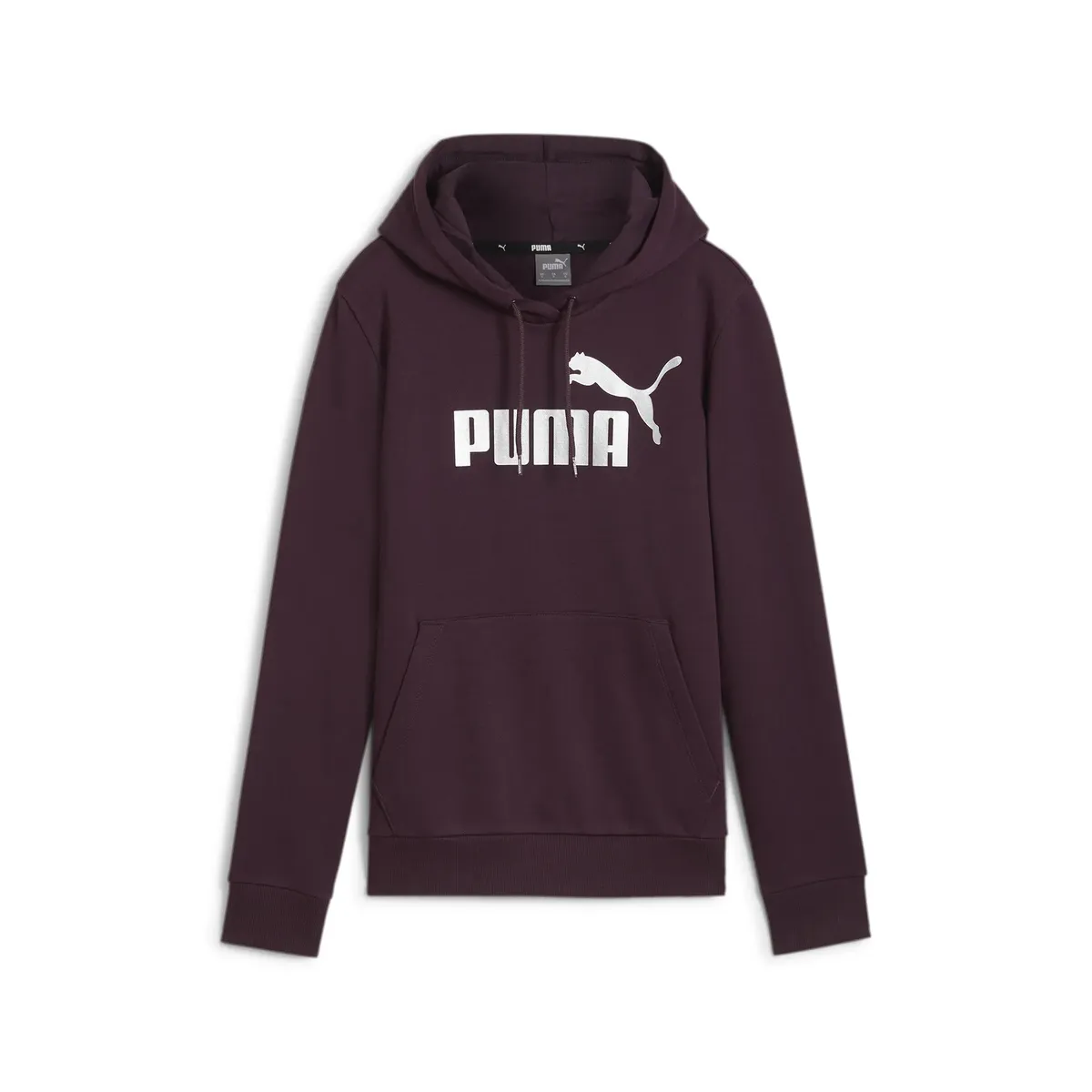 

Толстовка с капюшоном PUMA "ESS+ METALLIC LOGO HOODIE FL", цвет Midnight Plum