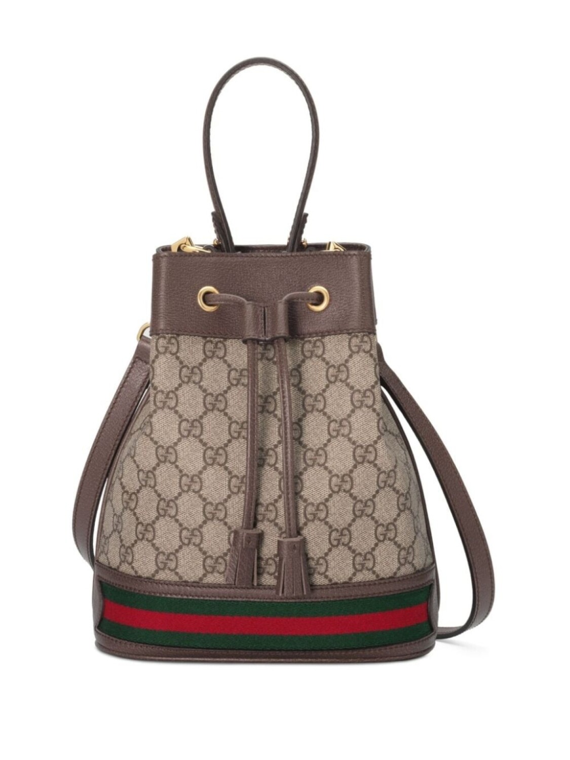 

Маленькая сумка-ведро Gucci Ophidia, нейтральный цвет