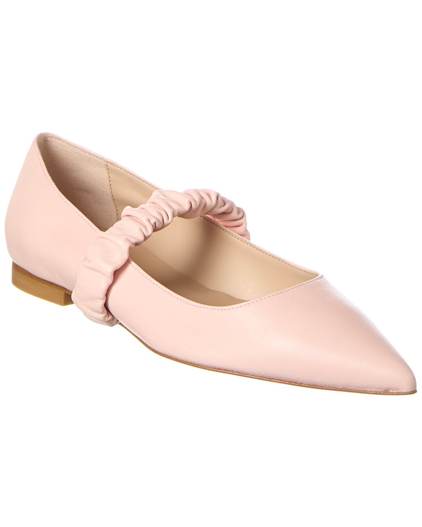 Stuart Weitzman Кожаные балетки Maxine, розовый