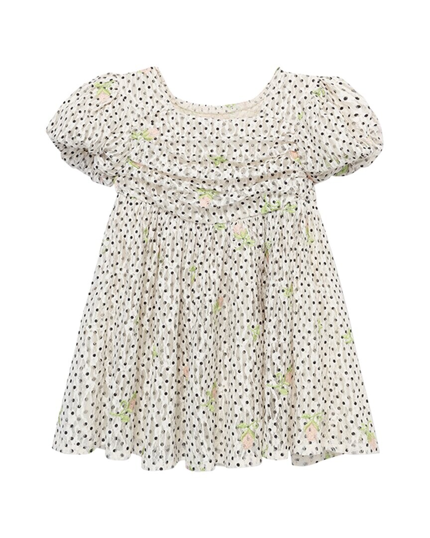 

Платье Peek Kids с вышивкой конфетти, белый