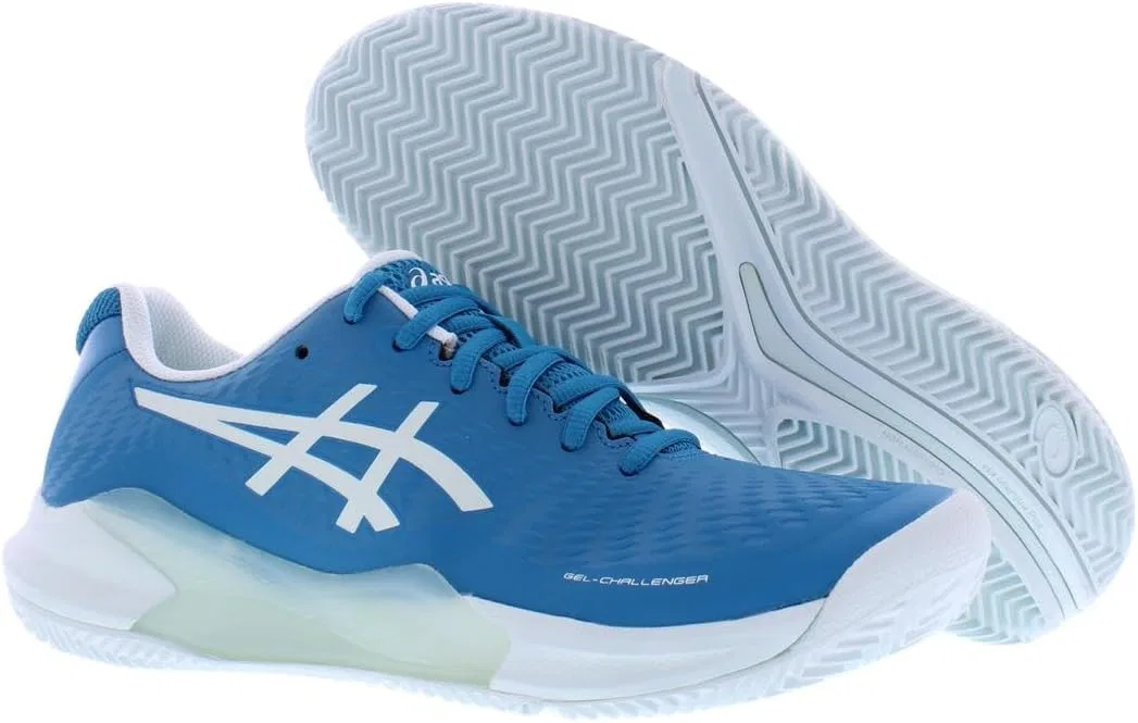 Кроссовки для тенниса ASICS Gel-Challenger 14, Teal Blue/Soothing Sea-blue — фото 4