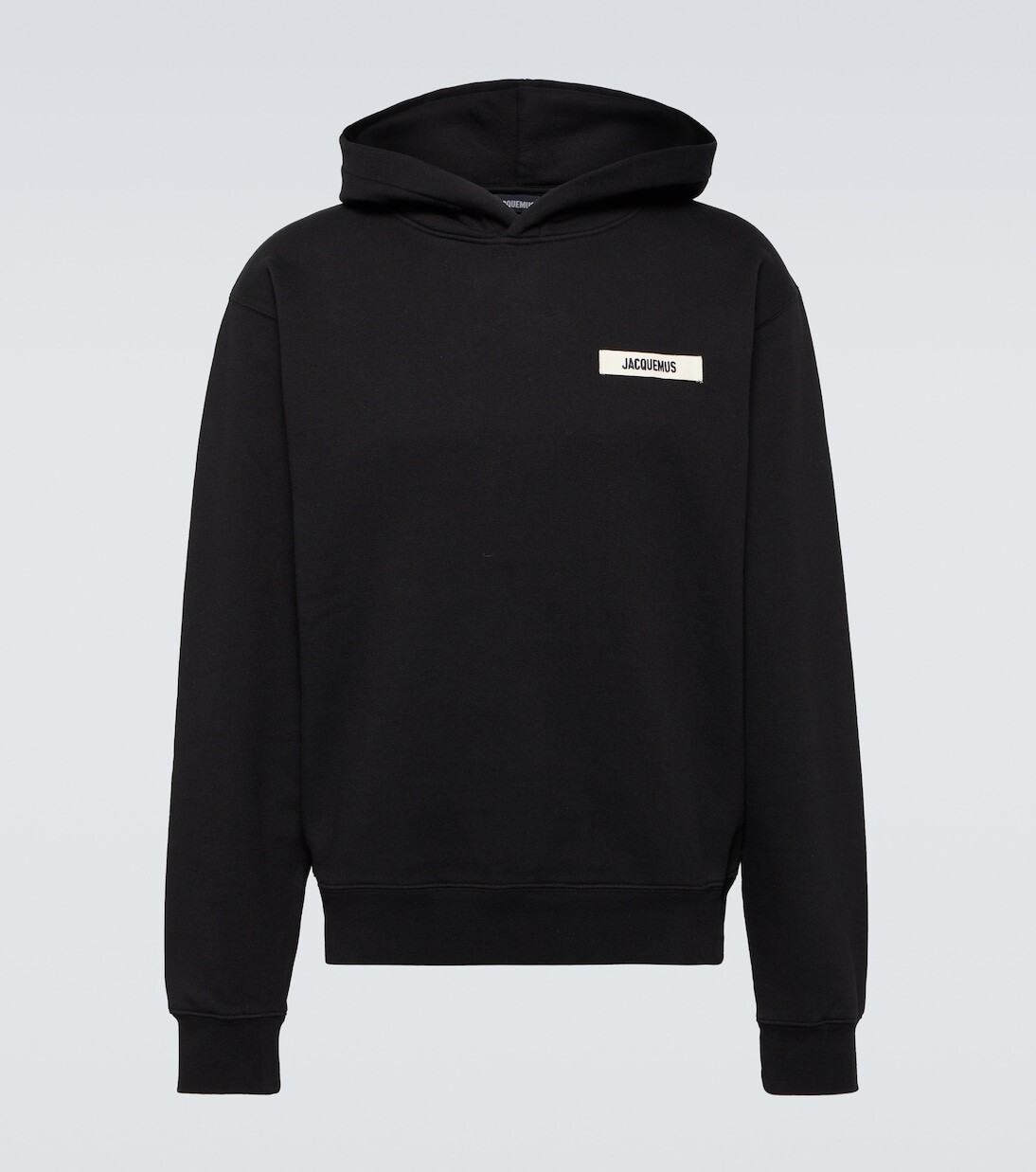 

Le hoodie худи из зернистого хлопка Jacquemus, черный