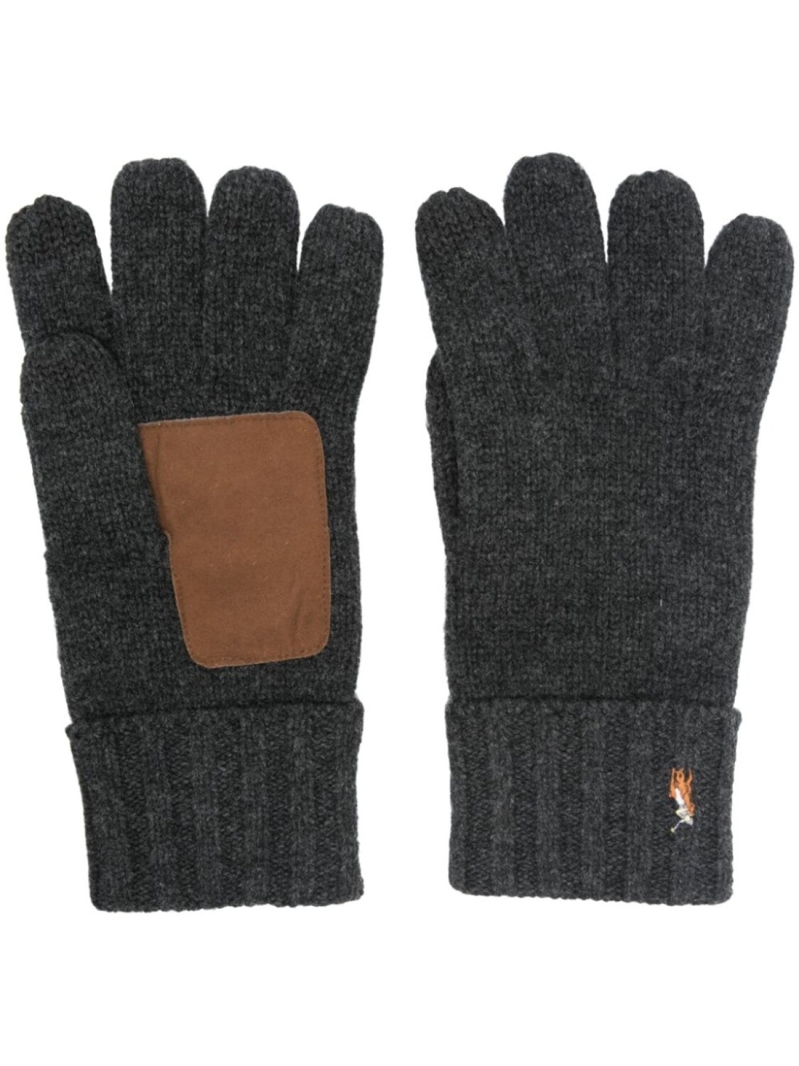 

Перчатки из мериносовой шерсти Polo Ralph Lauren, серый