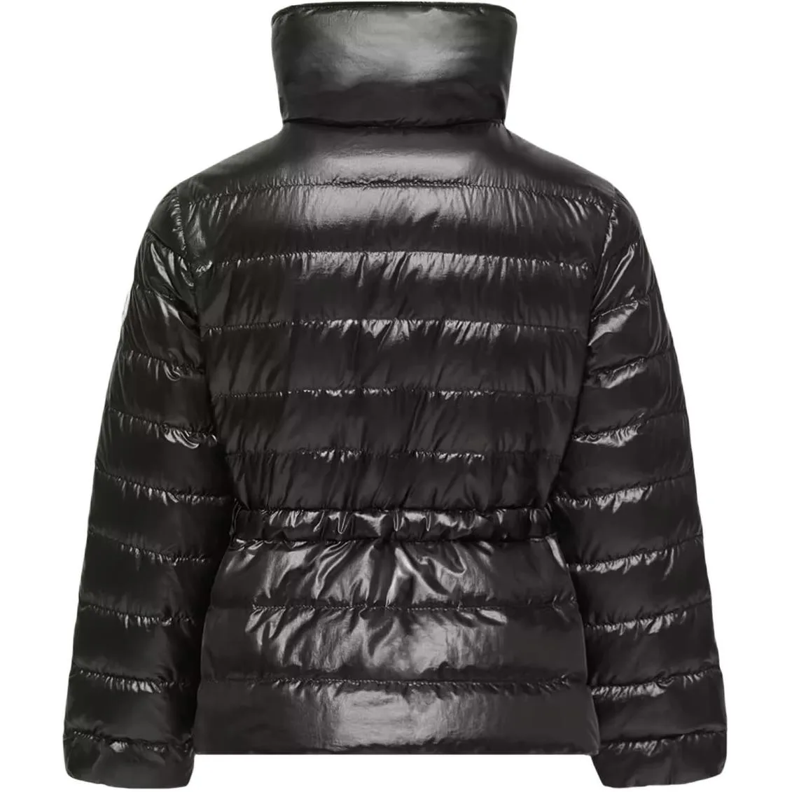 SS26 Fem Hooded Down Jacket детская пуховая куртка с капюшоном Moncler, черный — фото 3