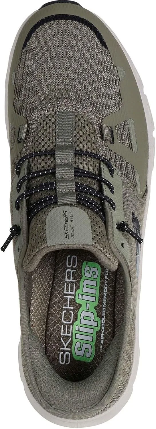 Мужские кроссовки Skechers Glide-Step PRO 232930, оливковый — фото 3