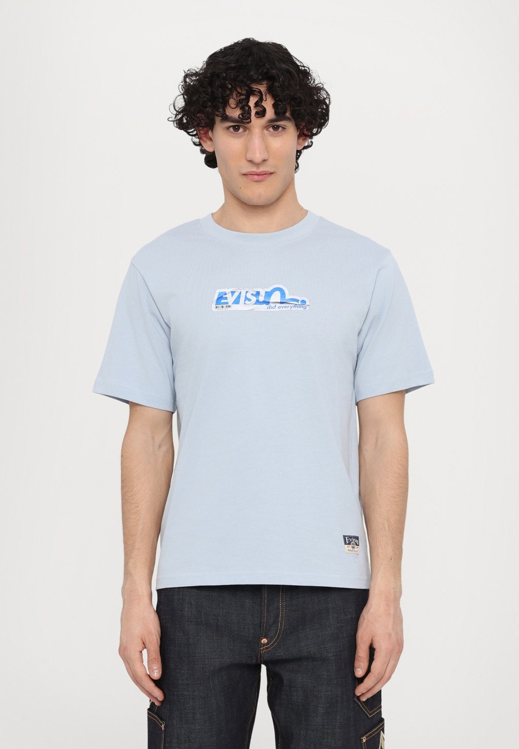 

Футболка с принтом POSTER TEE Evisu, синий
