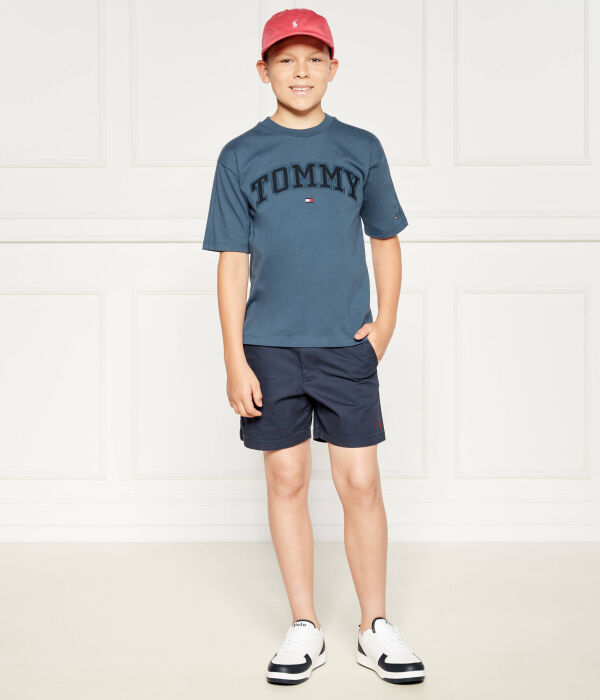 Футболка детская Tommy Hilfiger с логотипом, синий — фото 2