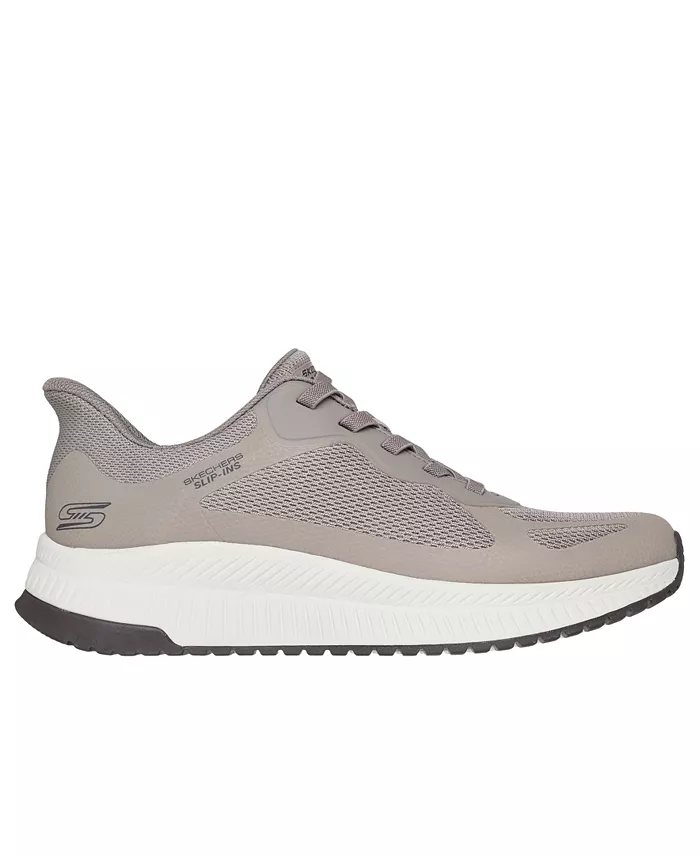 Мужские слипоны: BOBS Sport Squad Chaos 4 повседневные кроссовки от Finish Line Skechers, загар/бежевый — фото 3