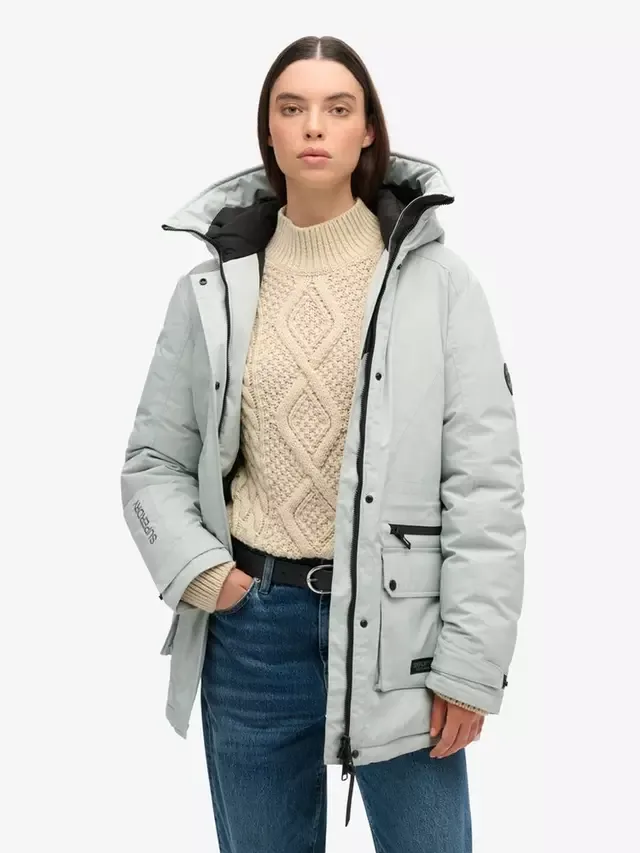Городская стеганая парка, цвет пуританский серый Superdry