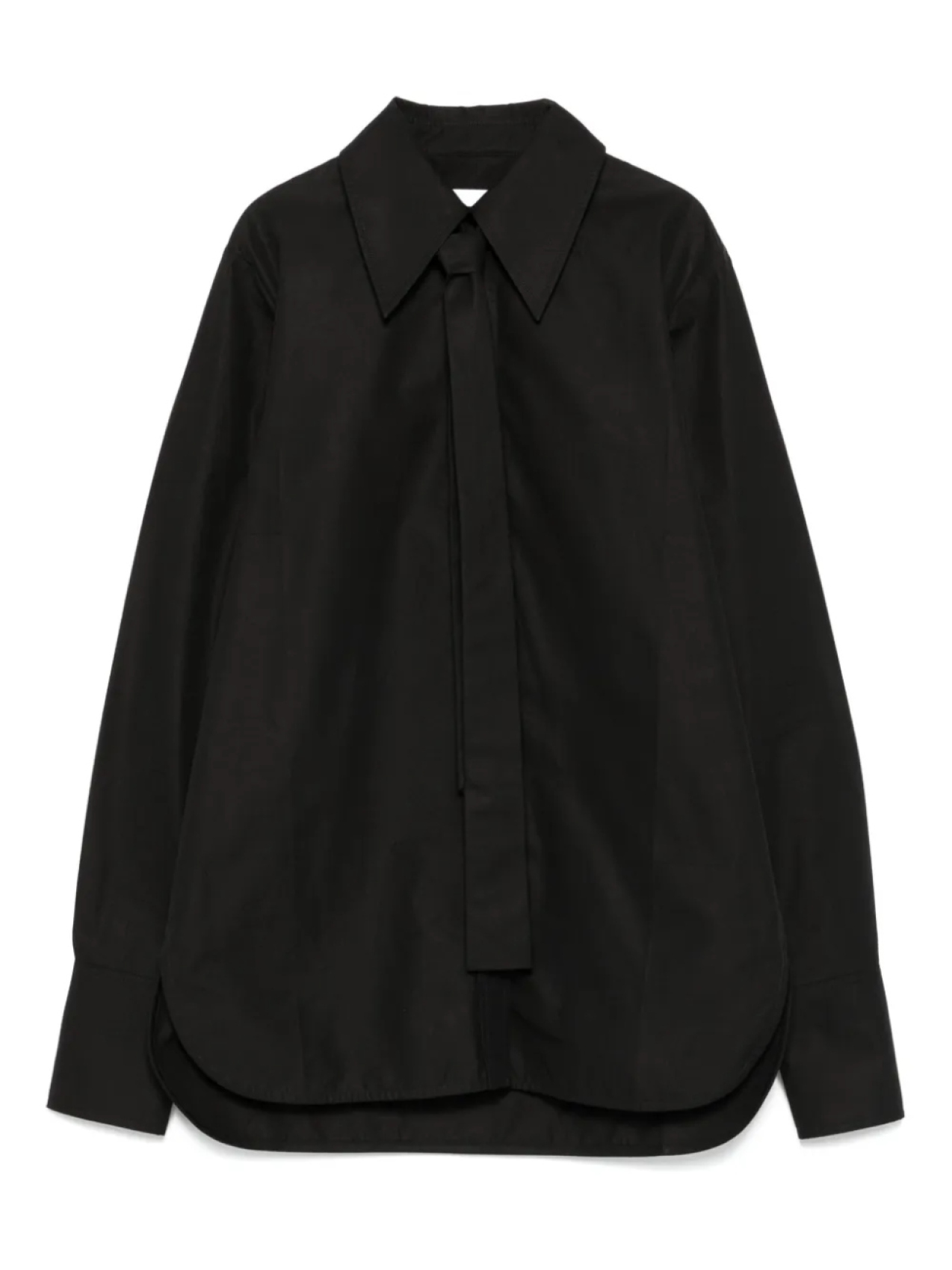 

Jil Sander рубашка с завязками, черный